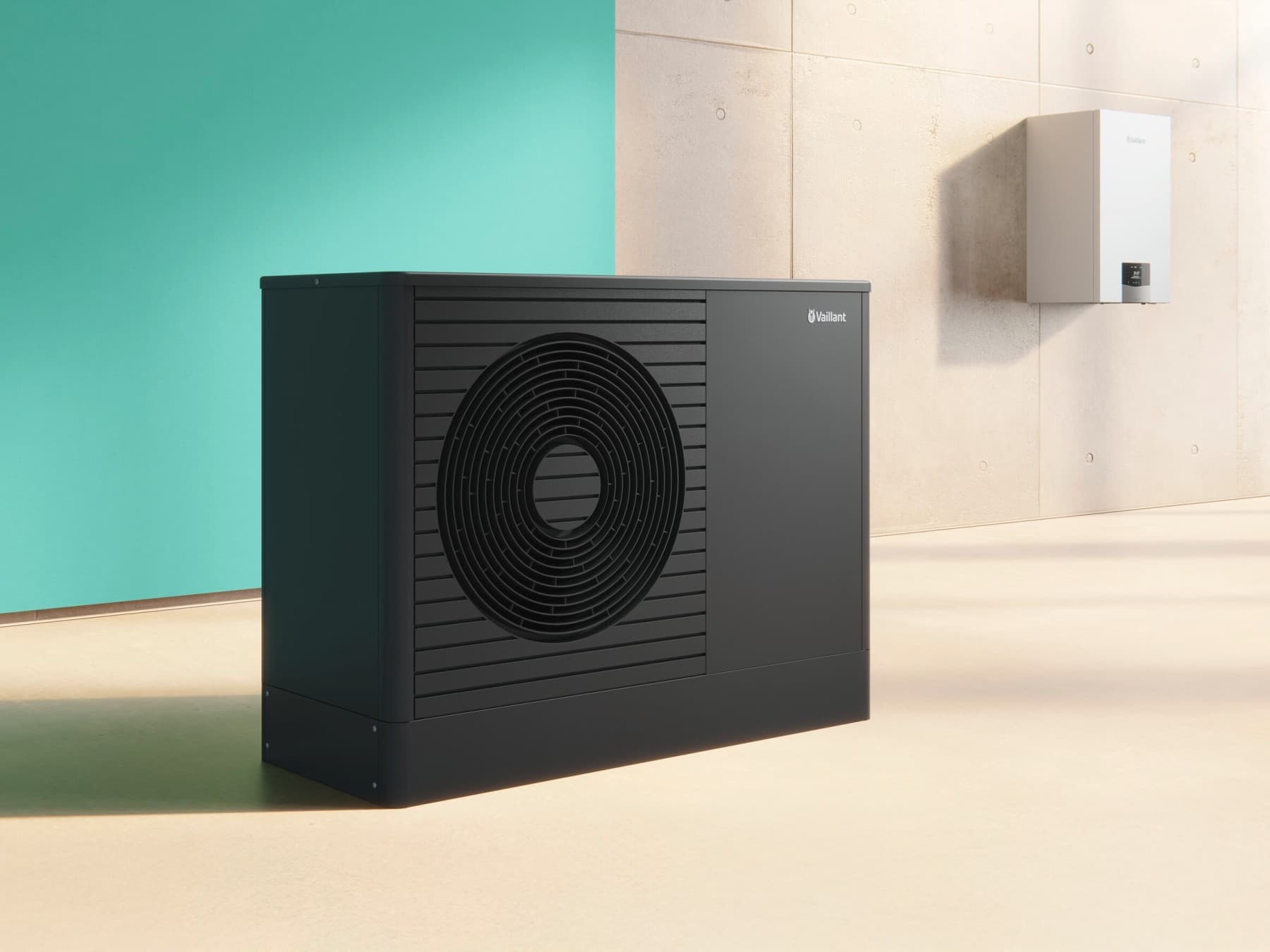 Топлинска пумпа и котел пред ѕидот