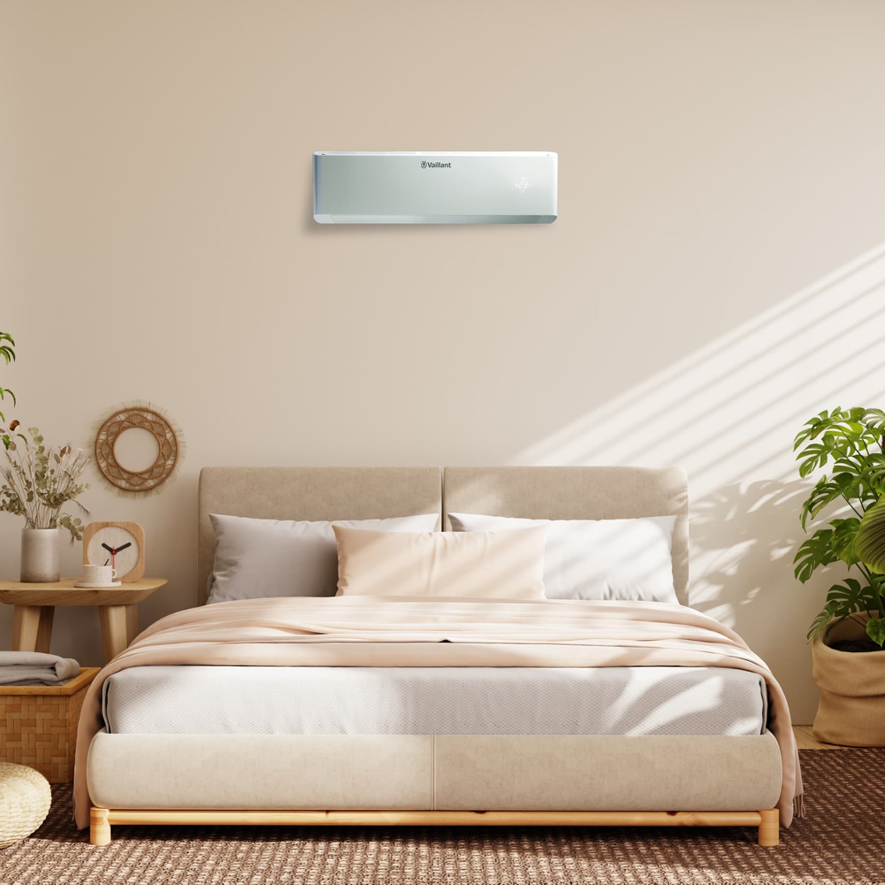 Спална соба со топлинска пумпа воздух-воздух