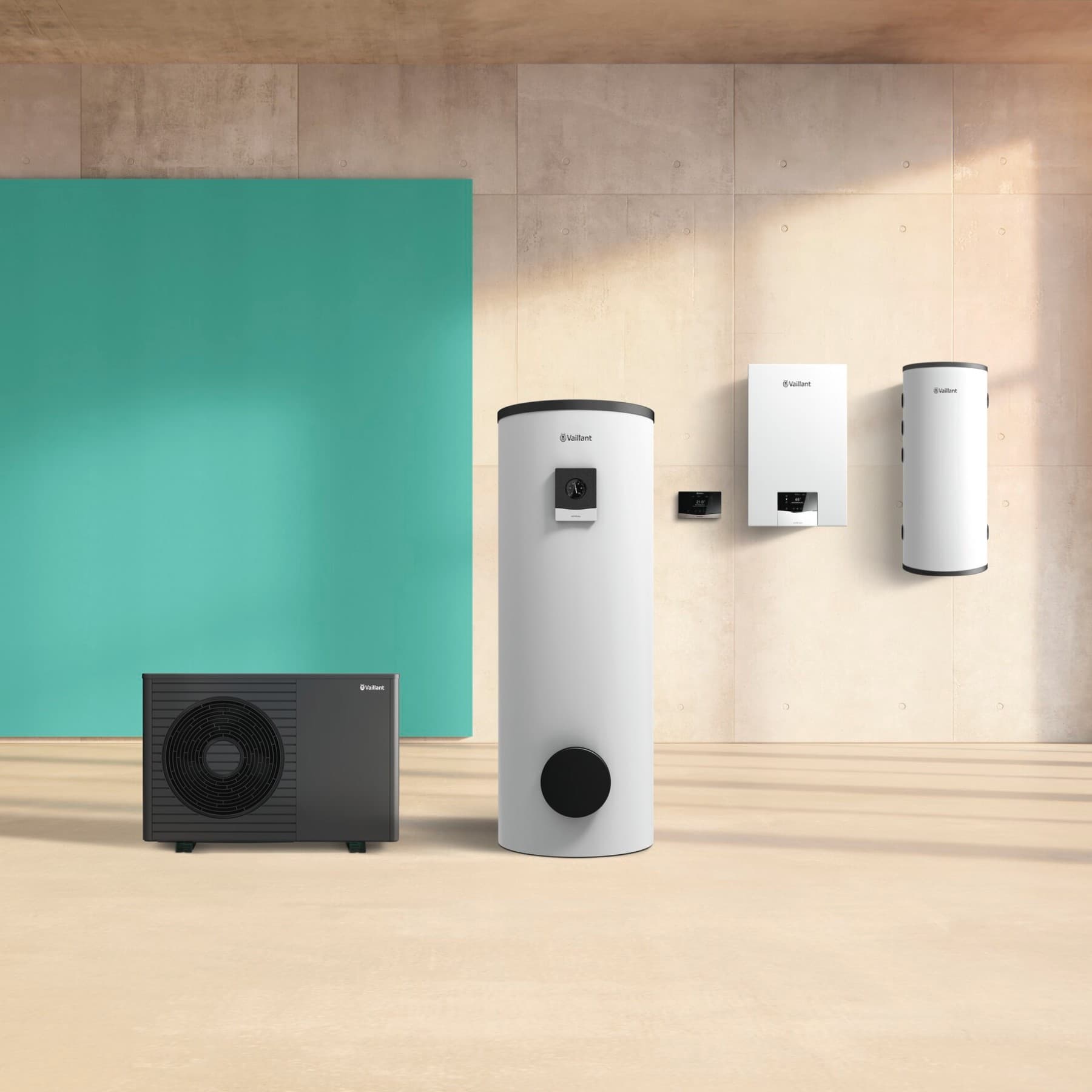 aroTHERM plus; ecoTEC plus; uniSTOR plus; Buffer VP45/2 RW; senseCOMFORT