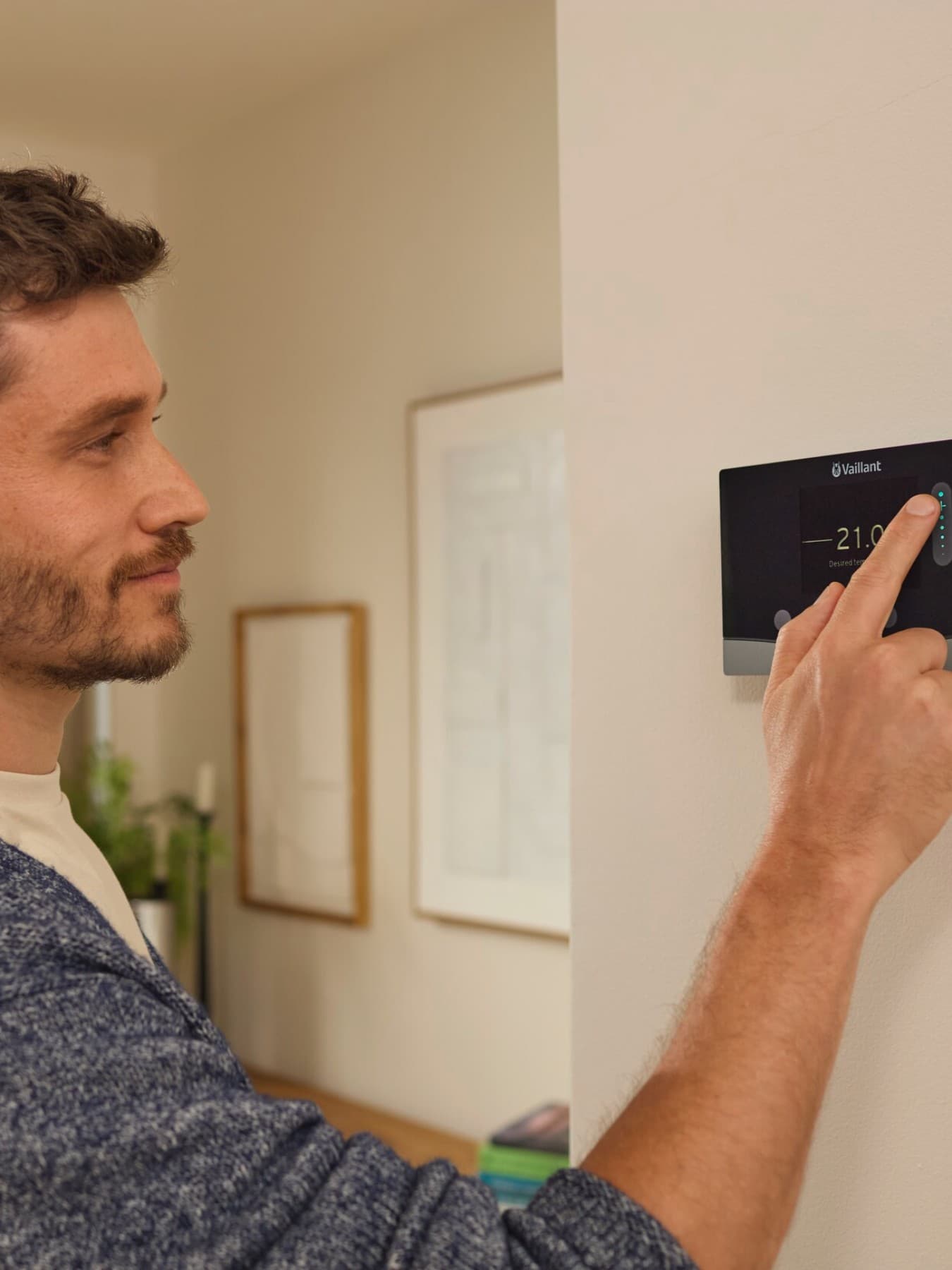 Човекот поставува контрола на греењето