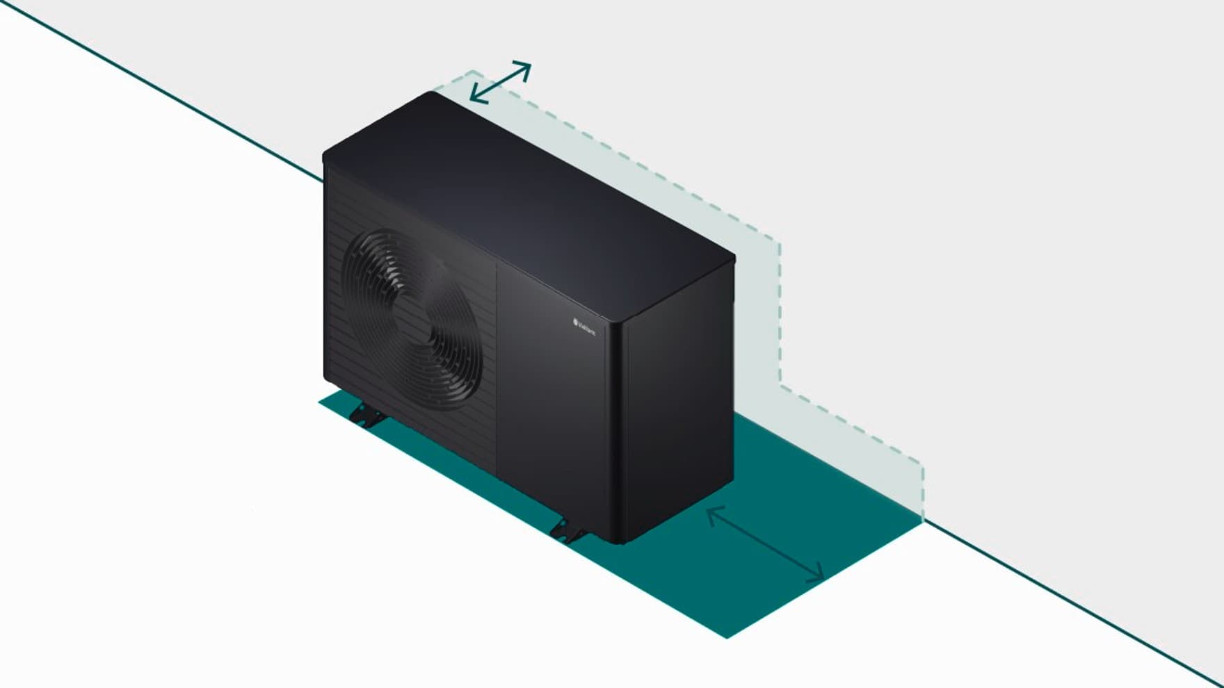 заштитна зона на топлинска пумпа со флексибилна просторна функција