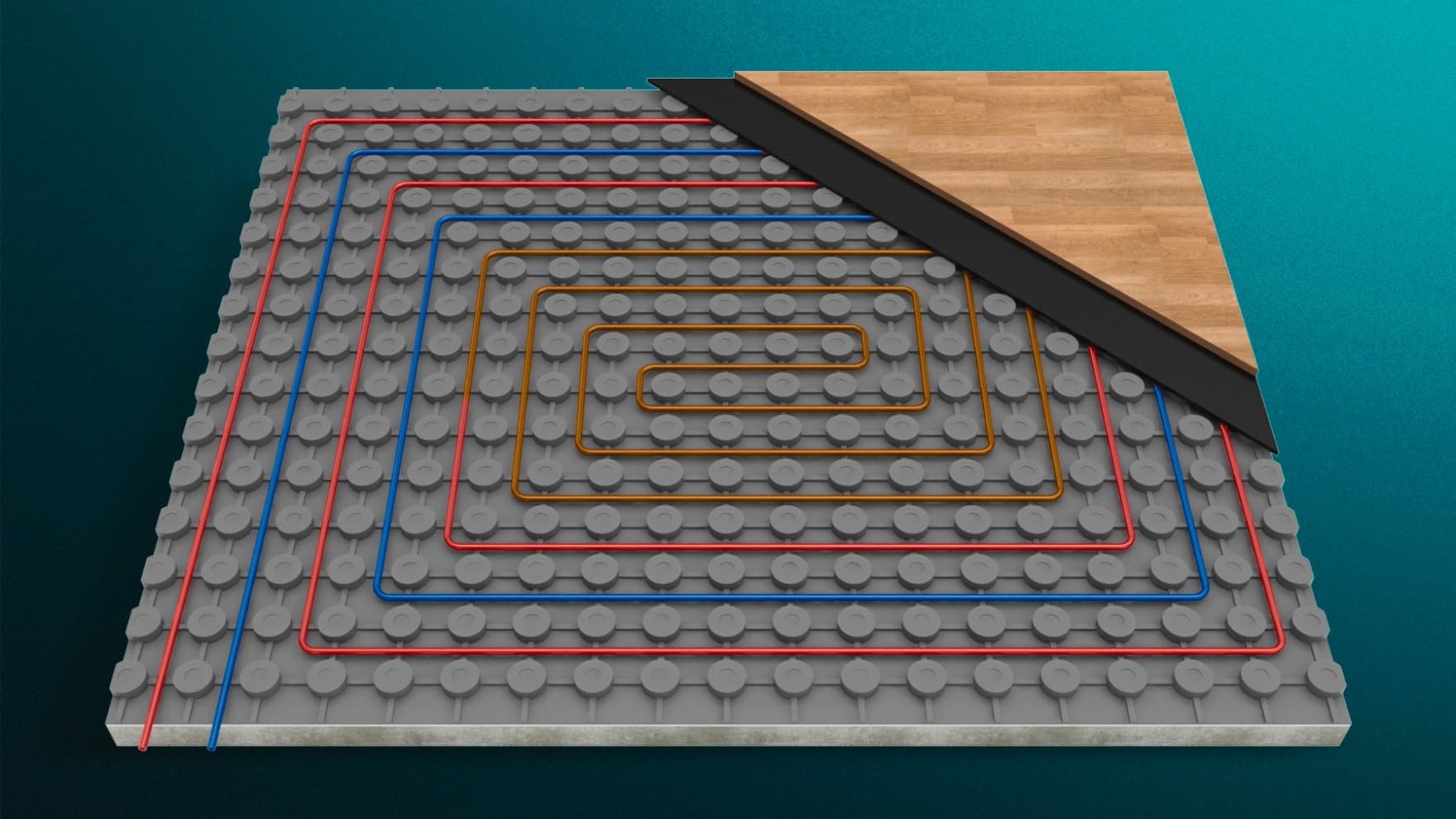 Двожично подно греење