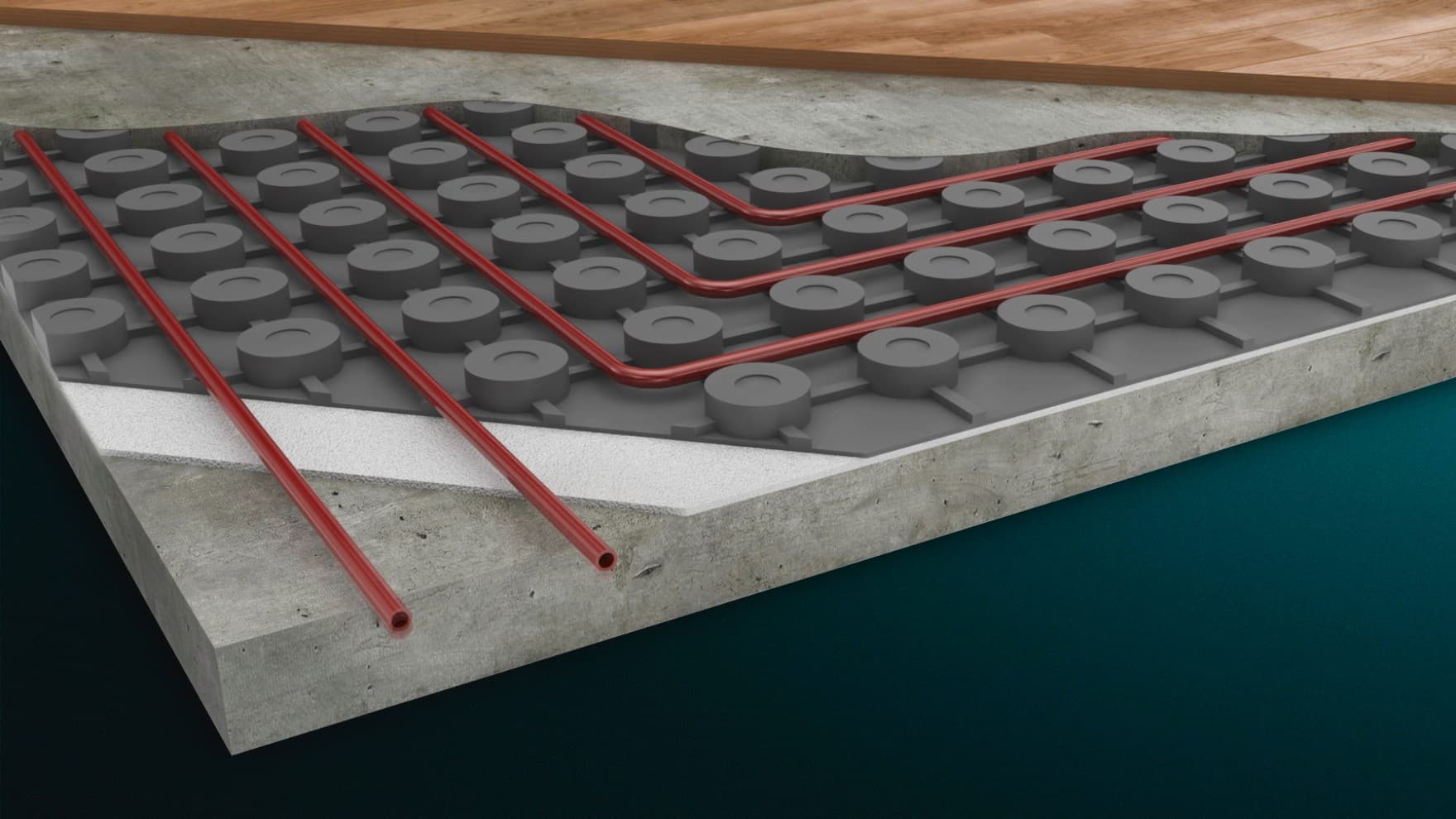 влажен систем за подно греење