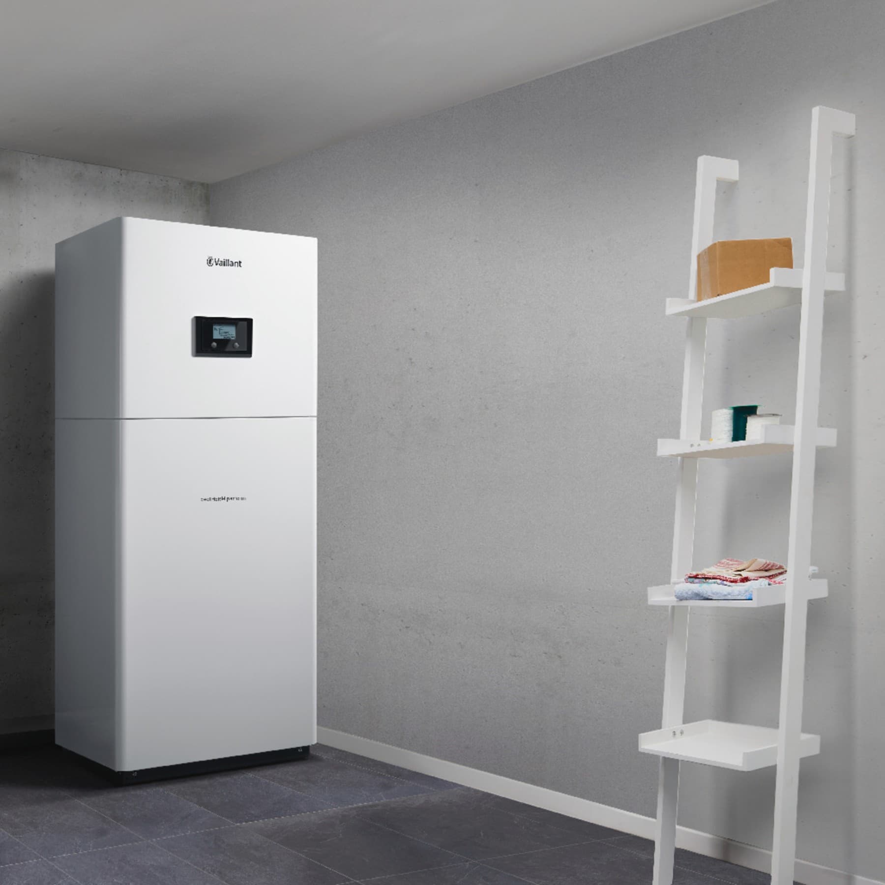 Топлинска пумпа од земја geoTHERM во подрумот