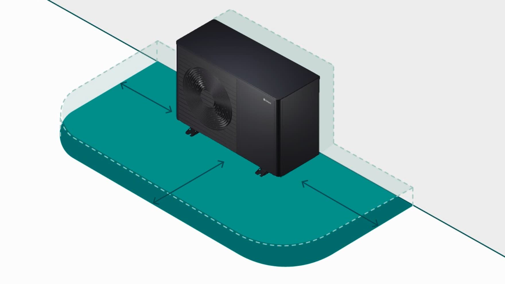 заштитна зона на топлинска пумпа без флексибилна просторна функција